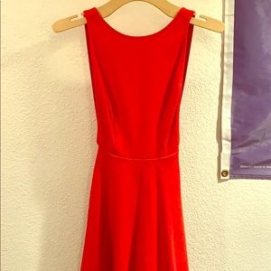American Apparel red skater dress